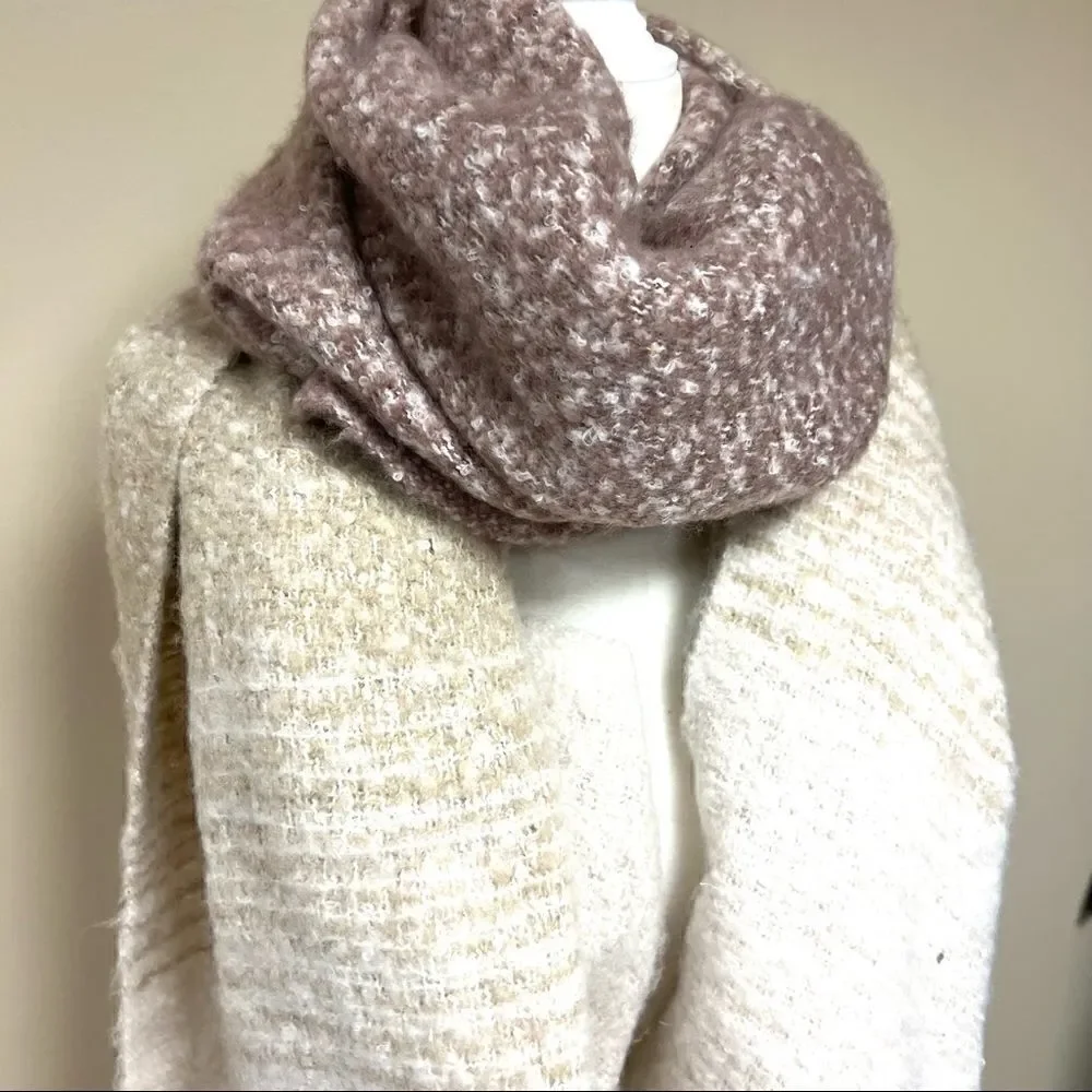 Mer Sea oversized ombré blanket shawl/ scarf.